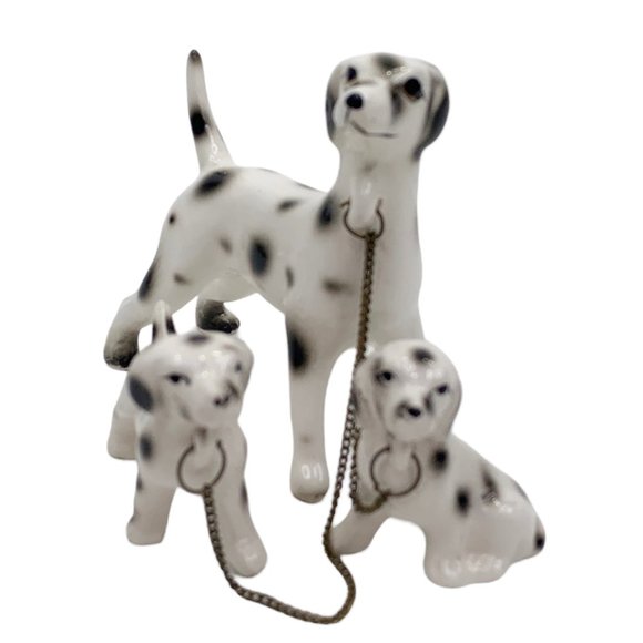 Vintage Relco Dalmation Dog Mother Puppies Figurine Made in Japan Handpainted - Picture 9 of 12